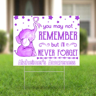 Alzheimer’s Awareness Yard Sign