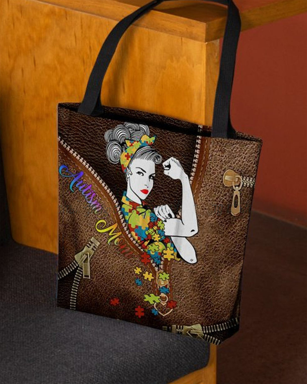 Proud Autism Mom Awareness Purse Tote Bag Handbag For Women PANLTO0044 -  Bestiewisdom