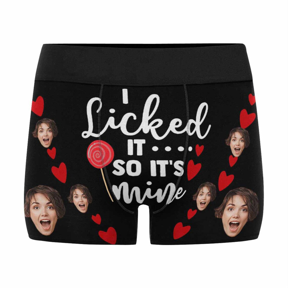 Custom Men Boxer - Men Underwear : I licked it so it's mine 0301