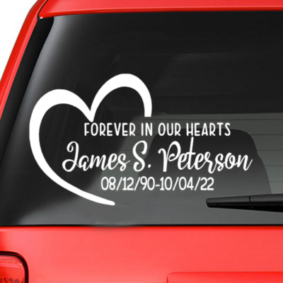 Custom Memory Sticker Alway In Out Heart CSM034