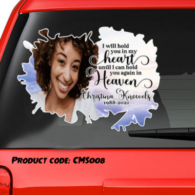 Custom Memory Sticker Always in Our Heart CMS008a