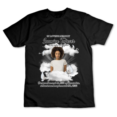 Custom Memory T-shirt : in loving memory Name and dates, One Upon A Time